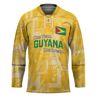 Custom Guyana Football Hockey Jersey One Team One Game Yellow Version - Wonder Print Shop