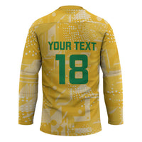 Custom Guyana Football Hockey Jersey One Team One Game Yellow Version - Wonder Print Shop