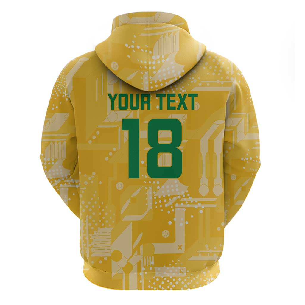 Custom Guyana Football Hoodie One Team One Game Yellow Version - Wonder Print Shop