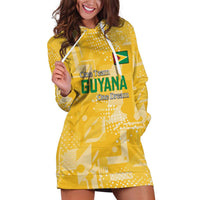 Custom Guyana Football Hoodie Dress One Team One Game Yellow Version - Wonder Print Shop