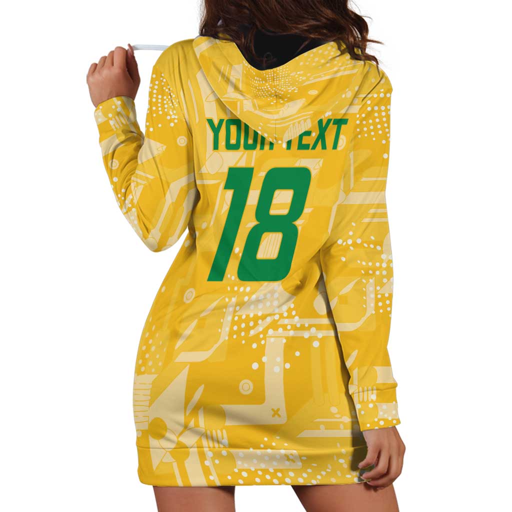 Custom Guyana Football Hoodie Dress One Team One Game Yellow Version - Wonder Print Shop
