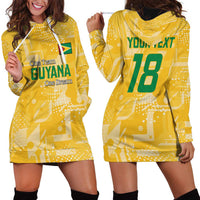 Custom Guyana Football Hoodie Dress One Team One Game Yellow Version - Wonder Print Shop