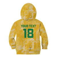 Custom Guyana Football Kid Hoodie One Team One Game Yellow Version - Wonder Print Shop