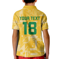 Custom Guyana Football Kid Polo Shirt One Team One Game Yellow Version - Wonder Print Shop