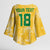 Custom Guyana Football Kimono Sleeve Blouse One Team One Game Yellow Version - Wonder Print Shop