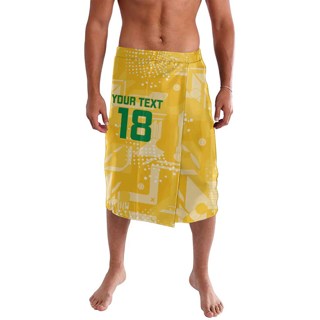 Custom Guyana Football Lavalava One Team One Game Yellow Version - Wonder Print Shop