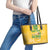 Custom Guyana Football Leather Tote Bag One Team One Game Yellow Version - Wonder Print Shop