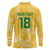 Custom Guyana Football Long Sleeve Polo Shirt One Team One Game Yellow Version - Wonder Print Shop