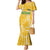 Custom Guyana Football Mermaid Dress One Team One Game Yellow Version - Wonder Print Shop