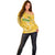 Custom Guyana Football Off Shoulder Sweater One Team One Game Yellow Version - Wonder Print Shop