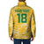 Custom Guyana Football Padded Jacket One Team One Game Yellow Version - Wonder Print Shop