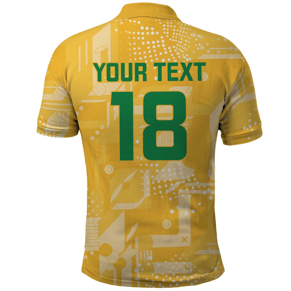 Custom Guyana Football Polo Shirt One Team One Game Yellow Version - Wonder Print Shop