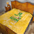 Custom Guyana Football Quilt One Team One Game Yellow Version - Wonder Print Shop