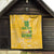 Custom Guyana Football Quilt One Team One Game Yellow Version - Wonder Print Shop