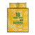 Custom Guyana Football Quilt Bed Set One Team One Game Yellow Version - Wonder Print Shop