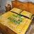 Custom Guyana Football Quilt Bed Set One Team One Game Yellow Version - Wonder Print Shop