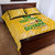 Custom Guyana Football Quilt Bed Set One Team One Game Yellow Version - Wonder Print Shop