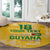 Custom Guyana Football Round Carpet One Team One Game Yellow Version - Wonder Print Shop