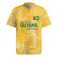 Custom Guyana Football Rugby Jersey One Team One Game Yellow Version - Wonder Print Shop