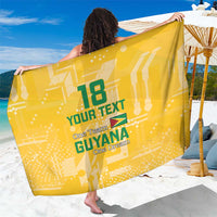 Custom Guyana Football Sarong One Team One Game Yellow Version - Wonder Print Shop