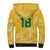 Custom Guyana Football Sherpa Hoodie One Team One Game Yellow Version - Wonder Print Shop