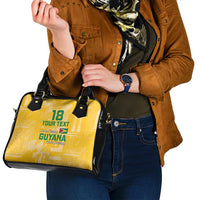 Custom Guyana Football Shoulder Handbag One Team One Game Yellow Version - Wonder Print Shop
