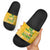 Custom Guyana Football Slide Sandals One Team One Game Yellow Version - Wonder Print Shop