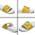 Custom Guyana Football Slide Sandals One Team One Game Yellow Version - Wonder Print Shop