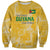 Custom Guyana Football Sweatshirt One Team One Game Yellow Version - Wonder Print Shop