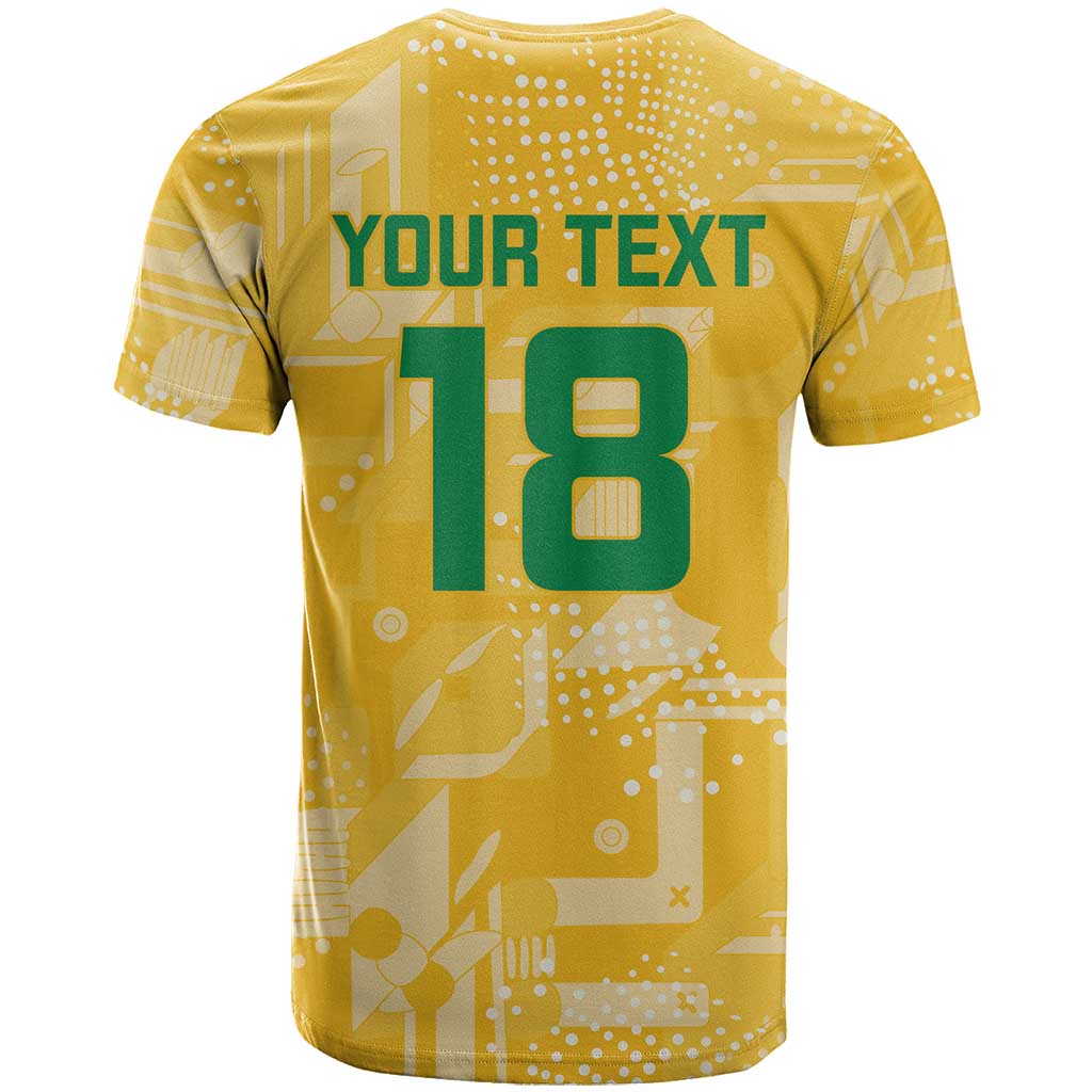 Custom Guyana Football T Shirt One Team One Game Yellow Version - Wonder Print Shop