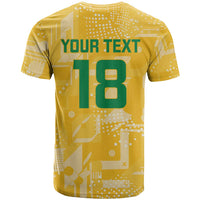 Custom Guyana Football T Shirt One Team One Game Yellow Version - Wonder Print Shop