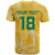 Custom Guyana Football T Shirt One Team One Game Yellow Version - Wonder Print Shop