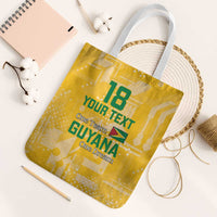 Custom Guyana Football Tote Bag One Team One Game Yellow Version - Wonder Print Shop