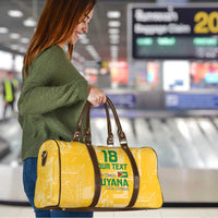 Custom Guyana Football Travel Bag One Team One Game Yellow Version - Wonder Print Shop