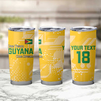 Custom Guyana Football Tumbler Cup One Team One Game Yellow Version - Wonder Print Shop