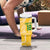 Custom Guyana Football Tumbler With Handle One Team One Game Yellow Version - Wonder Print Shop