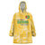 Custom Guyana Football Wearable Blanket Hoodie One Team One Game Yellow Version - Wonder Print Shop