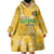 Custom Guyana Football Wearable Blanket Hoodie One Team One Game Yellow Version - Wonder Print Shop