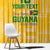 Custom Guyana Football Window Curtain One Team One Game Yellow Version - Wonder Print Shop