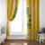 Custom Guyana Football Window Curtain One Team One Game Yellow Version - Wonder Print Shop