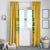 Custom Guyana Football Window Curtain One Team One Game Yellow Version - Wonder Print Shop