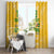 Custom Guyana Football Window Curtain One Team One Game Yellow Version - Wonder Print Shop