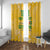 Custom Guyana Football Window Curtain One Team One Game Yellow Version - Wonder Print Shop