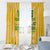 Custom Guyana Football Window Curtain One Team One Game Yellow Version - Wonder Print Shop