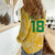 Custom Guyana Football Women Casual Shirt One Team One Game Yellow Version - Wonder Print Shop