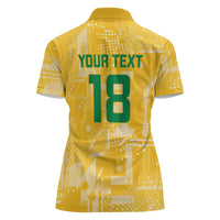Custom Guyana Football Women Polo Shirt One Team One Game Yellow Version - Wonder Print Shop