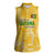 Custom Guyana Football Women Sleeveless Polo Shirt One Team One Game Yellow Version - Wonder Print Shop