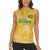 Custom Guyana Football Women Sleeveless Polo Shirt One Team One Game Yellow Version - Wonder Print Shop