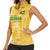 Custom Guyana Football Women Sleeveless Polo Shirt One Team One Game Yellow Version - Wonder Print Shop