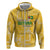 Custom Guyana Football Zip Hoodie One Team One Game Yellow Version - Wonder Print Shop